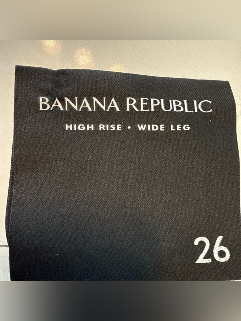 Banana Republic Black High-Rise Wide Leg Pants